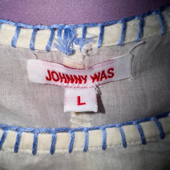 Johnny Was UMA oversized Tunic Boho embroidered Shirt Sz. Large. EUC - Picture 3 of 7